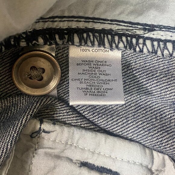 LOFT Denim Shorts Sz 4 Dark Wash Blue #137V - Picture 8 of 8